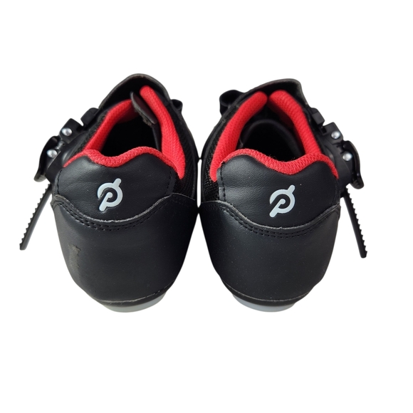Peloton Women's Black and Red Spin Cycling Shoes With Cleats Size 7 Size 38 - Picture 6 of 11